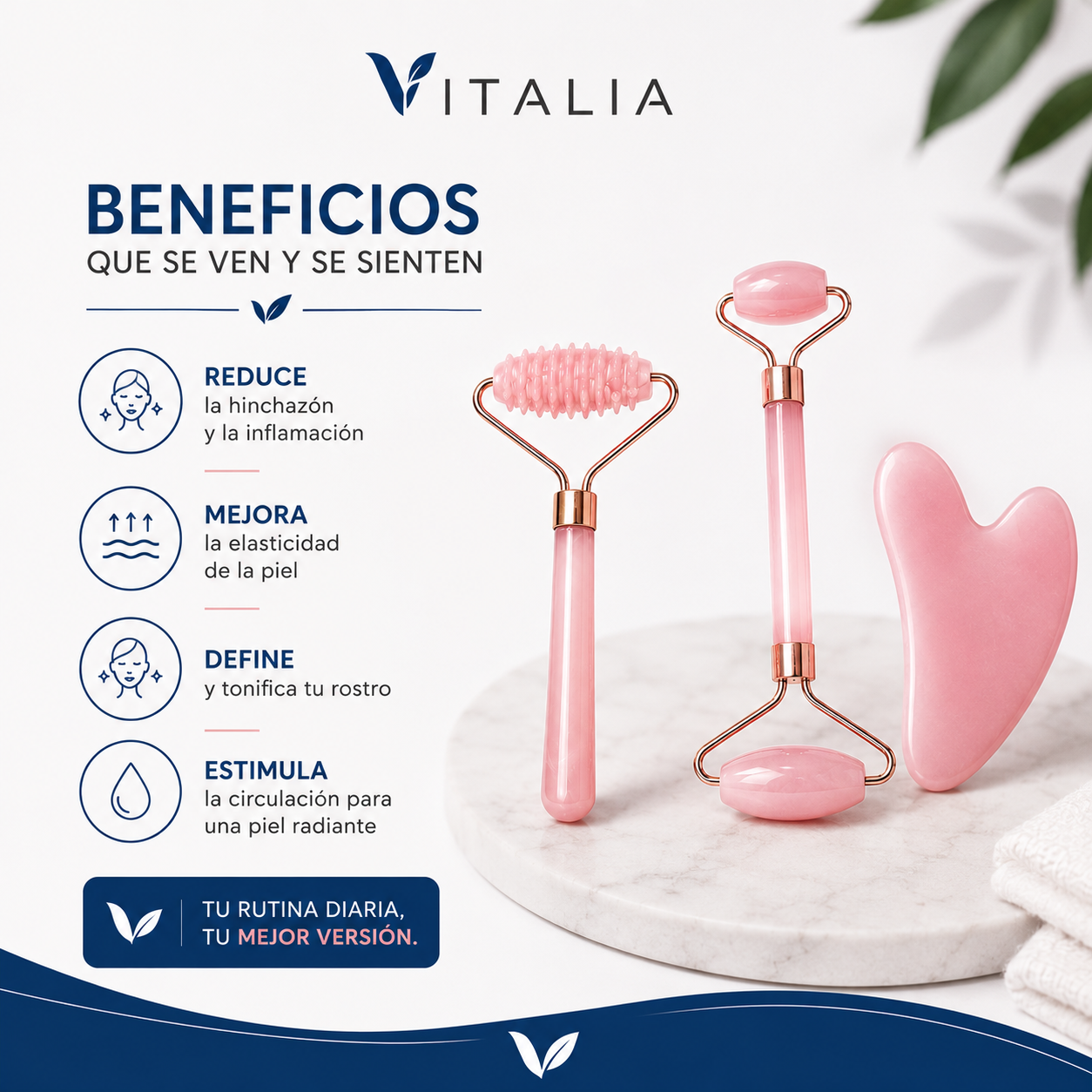 Set masajeador facial 3 en 1