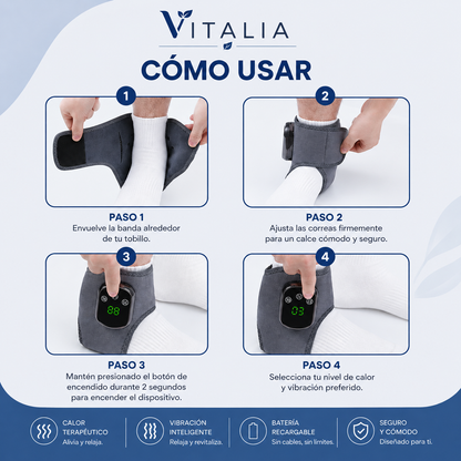 Masajeador de Calor para Pies y Tobillos