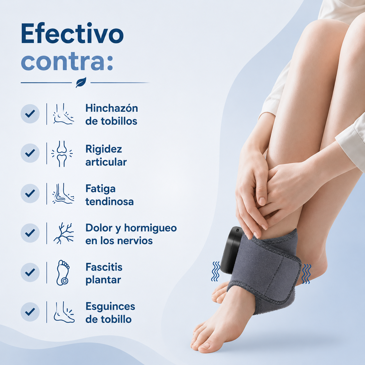 Masajeador de Calor para Pies y Tobillos